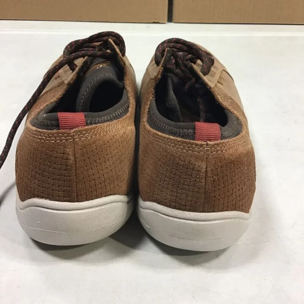 DUNHAM FITSMART‎ MEN'S LTT TAN LEATHER SNEAKER SHOES 8